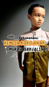 Kemeja Koko Pelangi Anak Laki-laki Usia 2-9 Tahun Lengan Pendek Katun Premium Toyobo Tojiro by SANTIKA FASHION