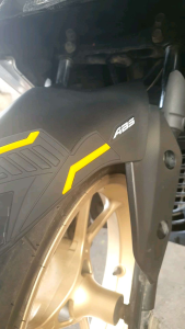Misoka Front Fender Cover All New Aerox 155 Rubber Karet Aksesoris Motor Matic BUKANhayaidesu