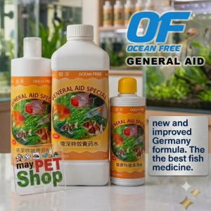 Ocean-Free General Aid Special - German Fish Medicine for Ich Sore Spots Fin Rot Torn Fins Mouth and Body Fungus