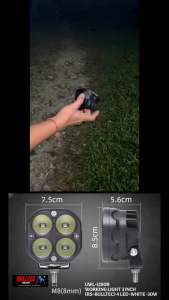 UWL-1280B Bulltec 4LED 3INCH Led Working Light Sportlight Fog Lamp Foglight Ranger Navara Dmax Hilux Triton Bt50