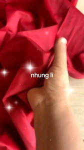 Nhung Lì màu đỏ đậm( khổ 1m6) may áo khoác bộ quần suông- giá bán theo mét