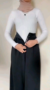 Jennie Knit Celana Panjang Kulot Highwaist Wanita