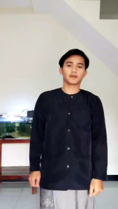 baju koko tanpa kerah pria