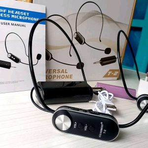 MIC WIRELESS SOUNDBEST T-2 2 MIC HEADSET ORIGINAL T2