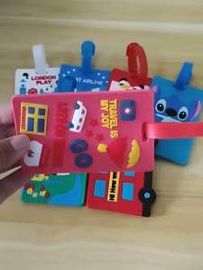 ✴️Ship Within 24H✴️ Travel Luggage Tag Soft Silicone Cute Cartoon Design Baggage Tag Tag Bagasi 行李箱辨识牌