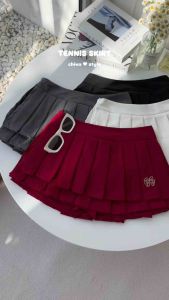 -𝐂𝐡𝐢𝐯𝐚- พร้อมส่ง(𝐒-𝐋)‼️ Tennis skirt | กระโปรงเทนนิส จีบรอบ ผ้าดีมาก!!