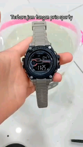 TERLARIS JAM TANGAN PRIA MASA KINI / JAM TANGAN DIVERLAND 9043 DIGITAL SPORT TALI RUBBER / JAM TANGAN PRIA WATER RESIST 30M KEDALAMAN