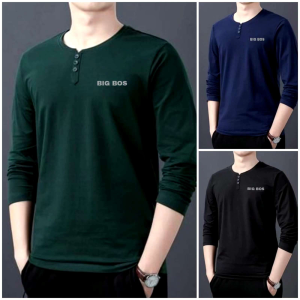 Paket 3 Kaos Kancing Tempel Bigbos: Nyaman & Tahan Lama