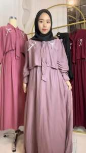 GAMIS RAYON TWILL TERBARU VIRAL ELEGAN MEWAH PITA DRESS MUSLIM