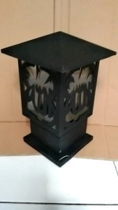 Lampu pagar motif lafadz ALLAH & MUHAMMAD lampu & dekorasi lampu taman pilar pagar motif islamiy