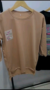 Atasan Oversize Lengan 7/8 Gambar Belakang Its Cool / Kaos Oversize Wanita Model Panjang Belakang / Atasan Wanita Ukuran L XL Dan XXL