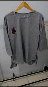 Atasan Oversize Lengan 7/8 Gambar Belakang Lets Play/ Kaos Oversize Wanita Model Panjang Belakang / Atasan Wanita Ukuran L XL Dan XXL