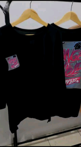 Kaos Oversize Lengan 7/8 Gambar Belakang Print DTF / Kaos Oversize Wanita Model Panjang Belakang / Kaos Wanita Ukuran L XL Dan XXL