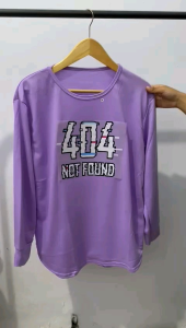 Semitunik Oval Lengan Panjang / Semi Tunik Terbaru / Semitunik Gambar Tulisan Not Found Ukuran L XL Dan XXL
