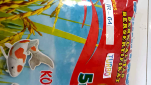 Benih padi unggul IR64 Turbo berkualitas bersertifikat kemasan 5kg
