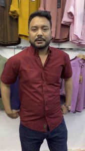 Baju Plain Kemeja Lelaki Lengan Pendek Hijau Sage h Premium Cotton Slim Fit Smart Casual Shirt Plain Modern Style Sesuai Kerja Pejabat Santai OOTD 2026 Plus Size S-4XL