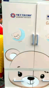 Tủ treo đồ MOCA 2 cánh 3 ngăn Hình Gấu con