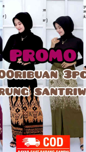 {COD}100RIBU DAPAT 3PCS-SARUNG SANTRI PUTRI-SARUNG GOYOR WANITA-SARUNG BATIK PUTRI TERLARIS&TERMURAH