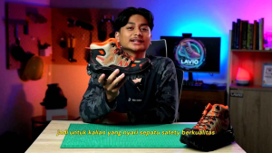 Sepatu Safety Pria Boots Tinggi Ujung Besi Anti Licin Lavio Gradien