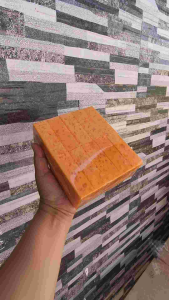 PREMIUM KOJIC BODY SCRUB 1KILO ORANGE SLAB WITH DIVIDED PIECES FOR EASY USE