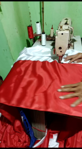 BENDERA MERAH PUTIH UKURAN SEDANG 120X80 BAHAN KAIN POLYESTER/PELES