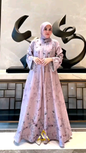 Arsyakayla Aluna Abaya Motif Terbaru | Abaya Kekinian | Abaya Cotton Ultimo Print