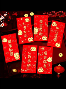 Ready Stock !!! 2025 Snake Year Red Packet Angpao Chinese New Year 2025红包袋封 (1包6款 )