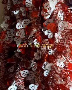 Slinger Merah Putih LOVE RI / Hiasan Rumbai dekorasi 17 Agustus HUT RI/ KEMERDEKAAN RI / DIRGAHAYU RI