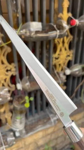 Dao Lọc sashimi Nhật dài 34cm mũi vát cán gỗ