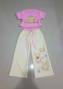 ชุดเซต เสื้อ+เกง ผ้าคอตตอล น่ารักมากคะ สกรีนสวยๆ