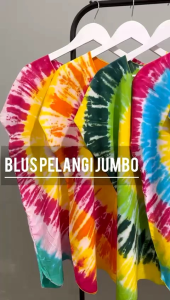Jumbo Blouse pelangi khas Bali Rayon adem lembut santai