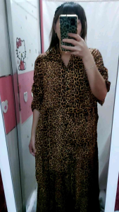 Gamis Leopard Macan Premium Jumbo XL