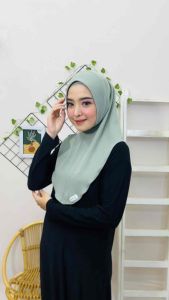 𝐀𝐳 𝐅𝐚𝐬𝐡𝐢𝐨𝐧|| Hijab instan Nuwaira (M) Snowy Rib / Bergo Pet Antem / hijab Knit / Jilbab instan / kerudung instan