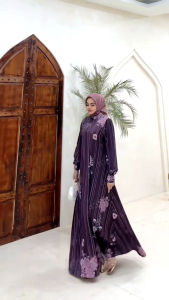 DRESS GAMIS MODE SHANIA VOL 2 TERBARU BY HMF 100% ASLI REAL & ADA MODE MAYLA LYODRA