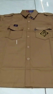 HEPI baju Pramuka SMP/SMA laki-laki lengan pendek seragam sekolah