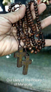 Wooden Rosary Necklace with Guide - Religious Decor
