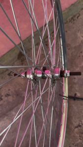 WHEEL SET BELAKANG 28: Roda Belakang Becak Sepeda Ontha Onthel Onta Ontel Ukuran 28 inch Beca Roda Belakang
