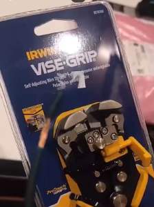IRWIN VISE-GRIP  คีมปอกสายไฟออโต้ 8นิ้ว  ของแท้!  ย้ำ ตัด ปอกสายไฟ คีมปอกสายไฟ Self-Adjusting Wire Stripper200mm