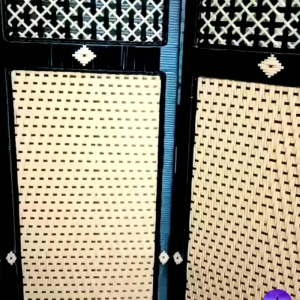 Pembatas Ruangan Rotan Sintetis 4 Panel