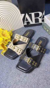 Sandal Selop Zara Gesper Imut Super Premium Kekinian Korean Style KODE HZ1SEP