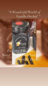 วานิลาแท้ในน้ำผึ้งป่า100%แพ็คคู่2ขวด (100g+230g)มีอ.ย.&OTOP ..Sam’s Vanilla Infused Pure Honey แพ็คคู่SETประหยัด-ขนาดบรรจุขวด 100g+230g