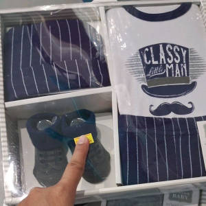 HUDSON BABY 4PC LAYETTE SET ASSORTED BOY/GIRL