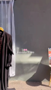 COD | Ayesha Abaya by Z&Z Collection (Abaya kombinasi Longcardy jahit menyatu)