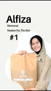 JAS HUJAN JAKET CELANA by ALFIZA best quality pvc 025 Tebal & Elastis