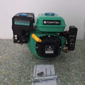 เครื่องยนต์เอนกประสงค์ 8.5 แรง TOMITSU รุ่นเฟืองเหล็กทน เเรง ตัวเครื่องสีเขียวมิ้น รุ่นใหม่ รุ่นดึงสตาร์ท/รุ่นกุญแจสตาร์ท