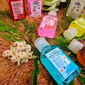 shampo kucing dan anjing melebutkan bulu anti kutu anti rontok anti jamur 30ml