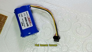 Baterai Cas RC 7.4Volt 2X 18650 4pin 6800mAh Soket Hitam