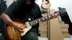 Gitar elektrik GIBSON LES PAUL STANDARD China warna Vintage Sunbrust rock metal jazz punk dangdut
