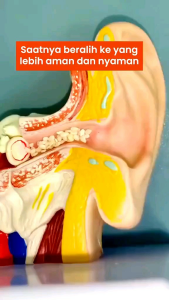 Korek Kuping 3in1 Stainless Steel - Pembersih Telinga Bentuk Sendok dan Spiral, Penghalus Ujung Kuku - Anti Karat