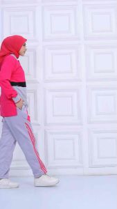 Kaos Olahraga Wanita Lengan Panjang / Atasan Baju Olahraga Senam